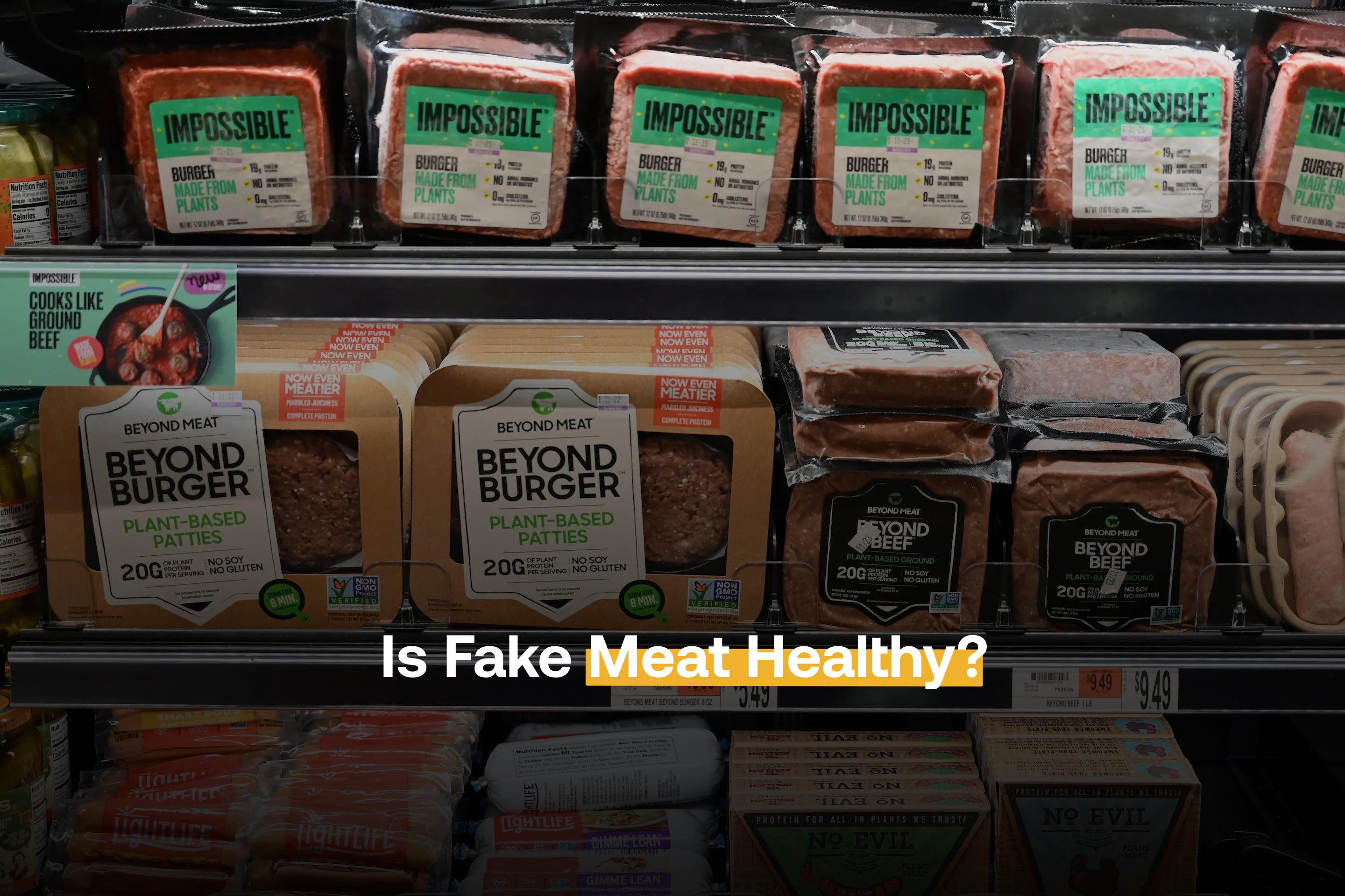 Real and fake meat share problems