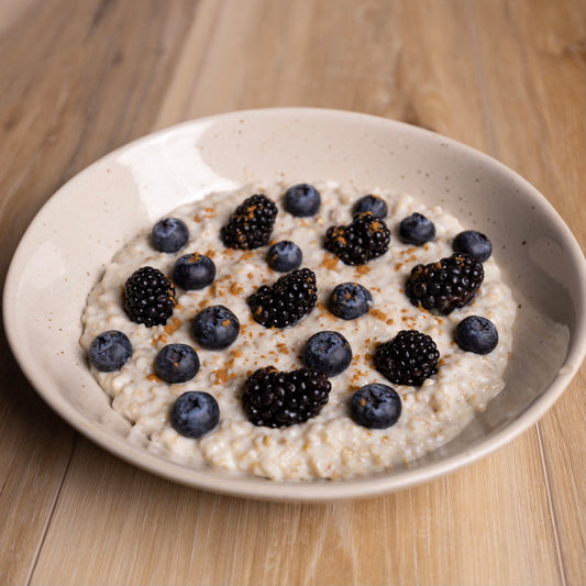 Steel-Cut Oats and Blueberries